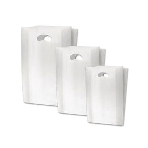 buste di plastica con manico a fagiolo