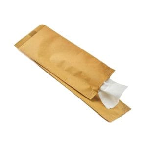 buste portaposate carta paglia con tovagliolo